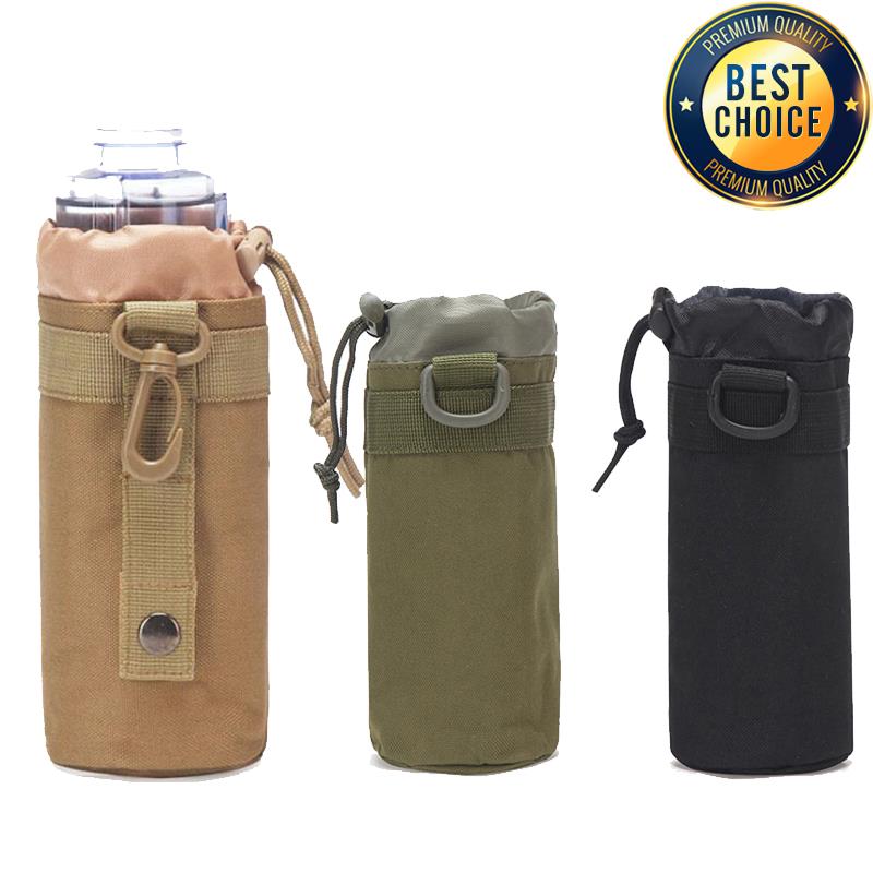 Camping Cooking Tin - Hunting Water Bottle Pouch Outdoor Molle