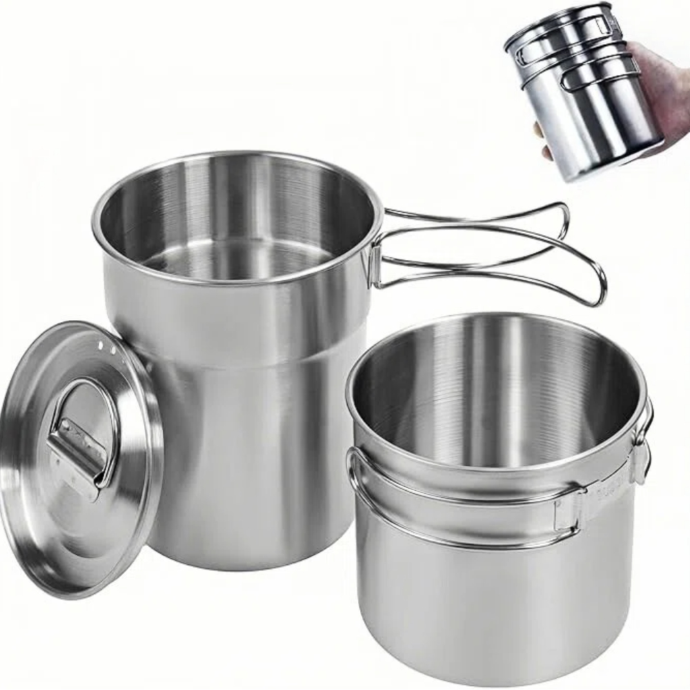 Camping Cooking Pack - Foldable Camping Cups Mugs Camping Pot