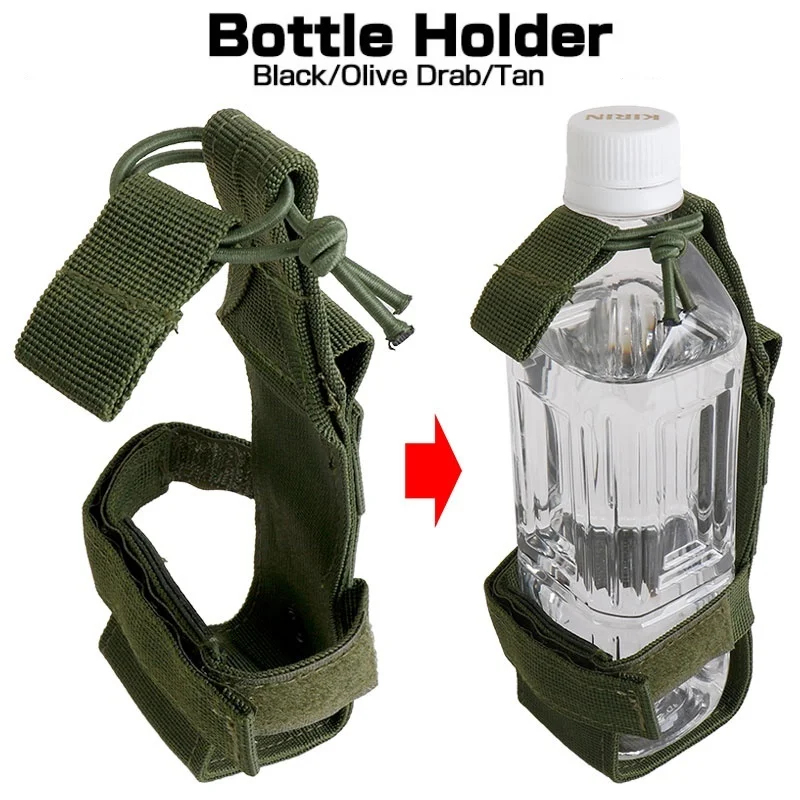 Camping Cooking Tin - MOLLE Water Bottle Holder, Adjustable Nylon