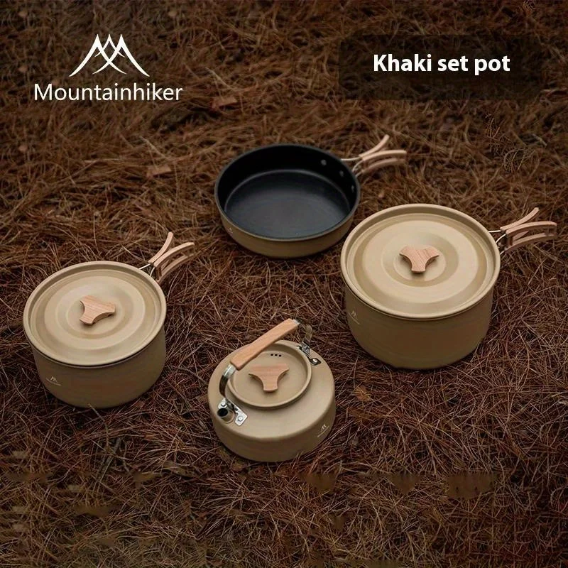 Camping Cooking Set Compact - Mountainhiker new set pot kettle outdoor