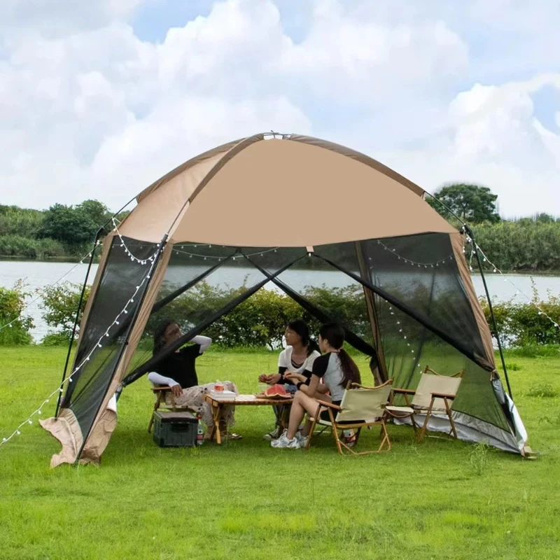 Camping Cooking Canopy - Outdoor Sunshade Camping Tent, Windproof Rainproof