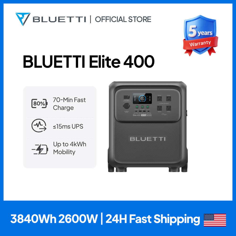 Camping Cooking Tin - BLUETTI Elite 400 2600W 3840Wh Ultra