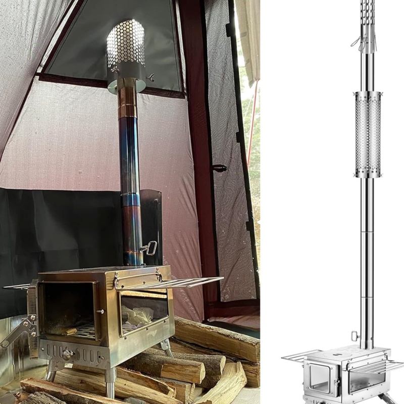 Camping Stove Pipe Stainless S - Camping Cooking Cover recension och pris