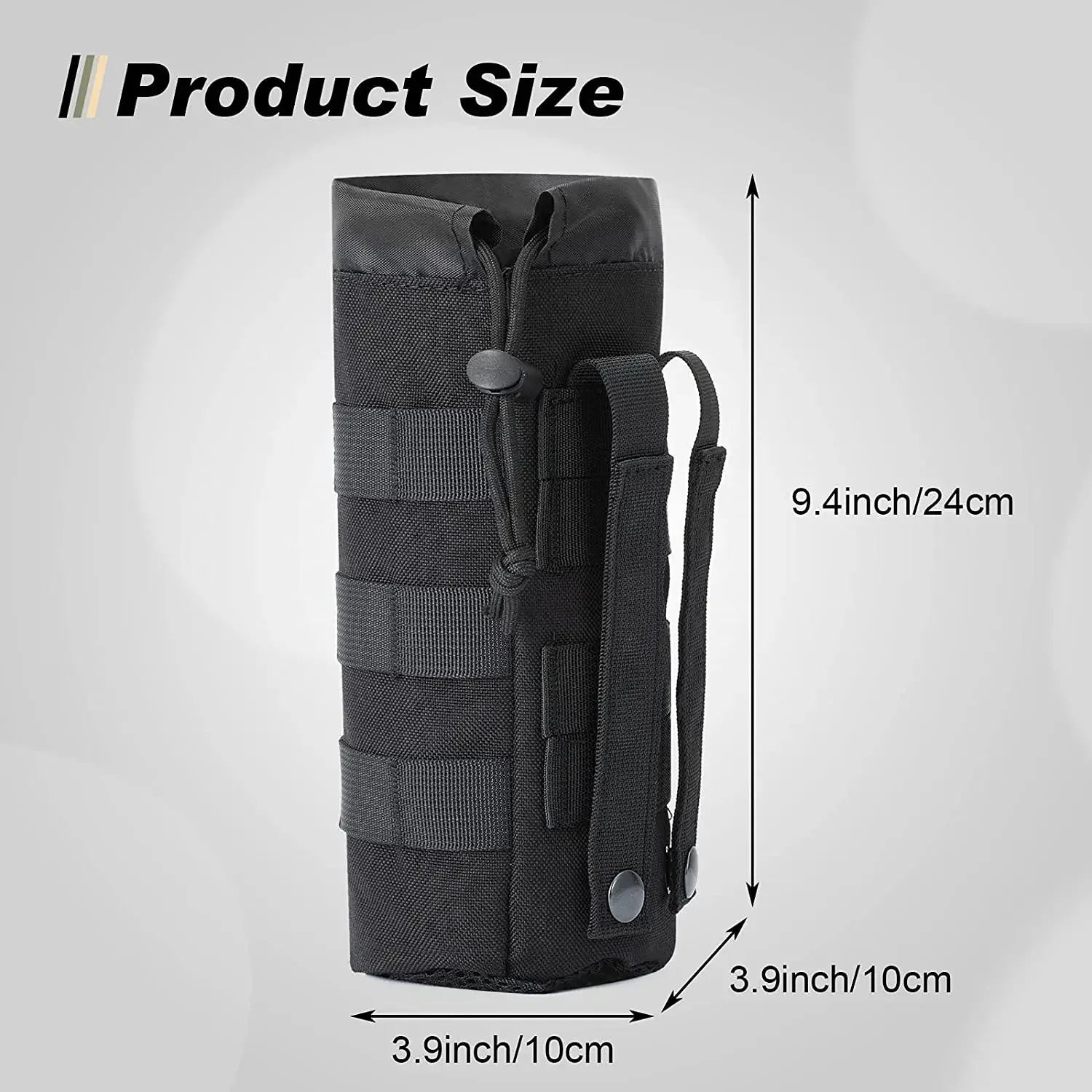 Tactical Molle Water Bottle Ba - Camping Cooking Tin recension och pris