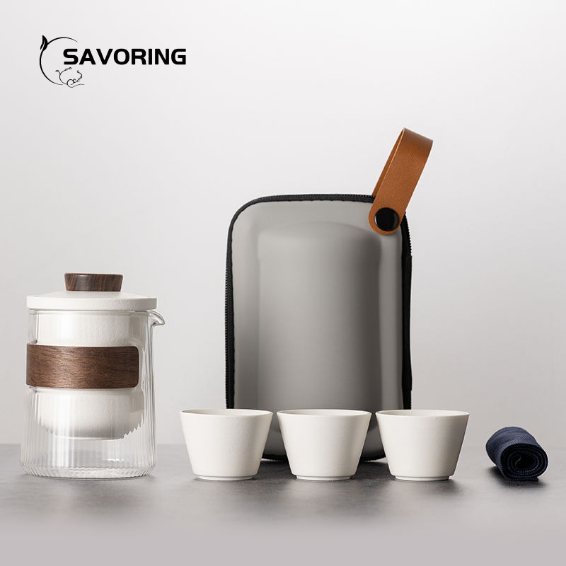 Simple Chinese Ceramic Tea Set - Camping Cooking Utilities recension och pris