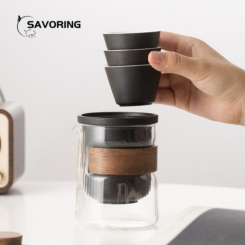 Simple Chinese Ceramic Tea Set - Camping Cooking Utilities recension och pris