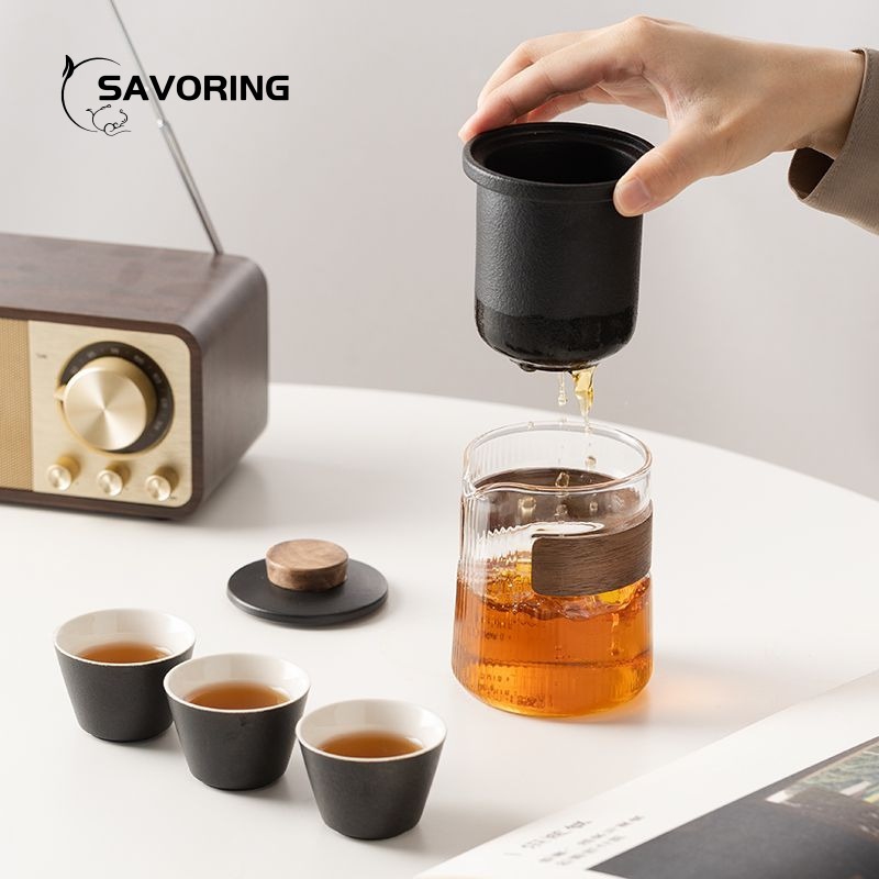 Simple Chinese Ceramic Tea Set - Camping Cooking Utilities recension och pris