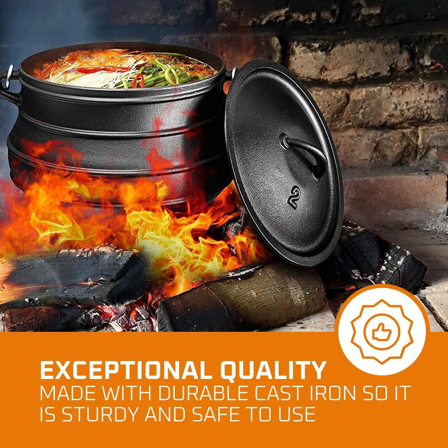 12 Quart Cast Iron Dutch Oven  - Camp Dutch Oven Cast recension och pris