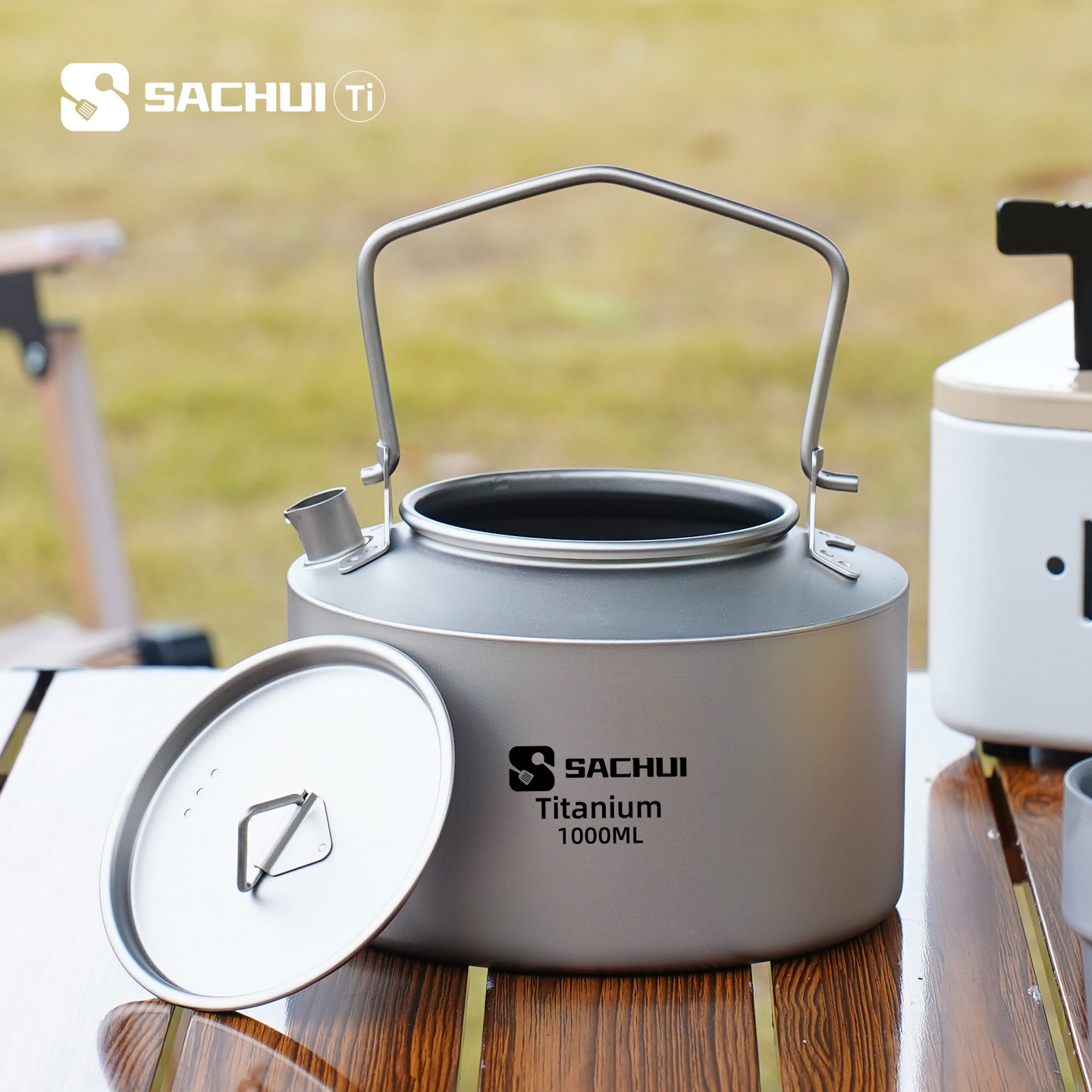1000ML Pure Titanium Kettle Ou - Camping Cooking Utilities recension och pris