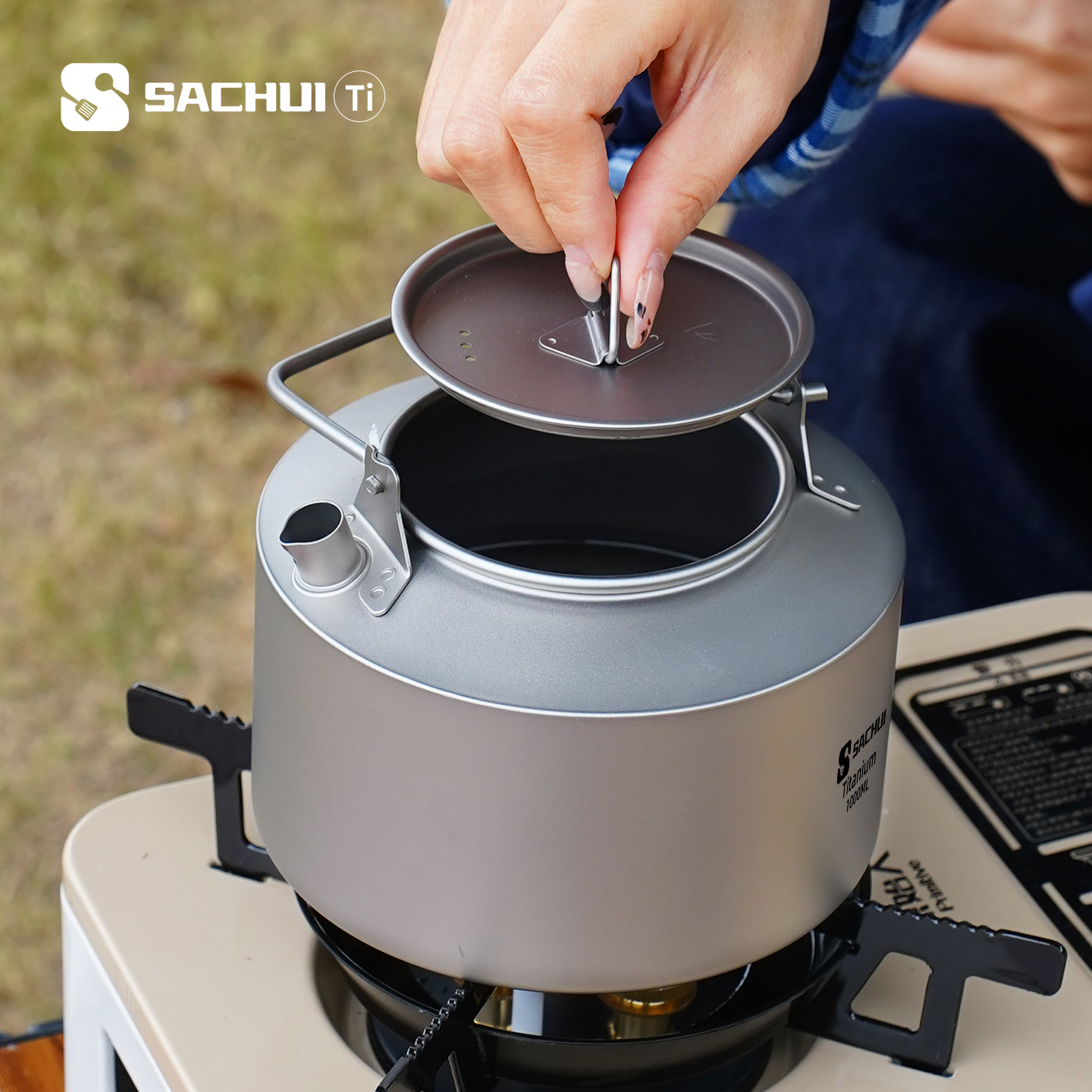 1000ML Pure Titanium Kettle Ou - Camping Cooking Utilities recension och pris