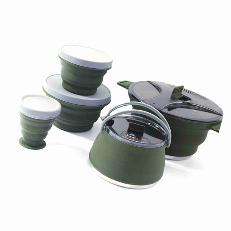 Folding Pot Set Portable Compa - Camping Cooking Set Compact recension och pris
