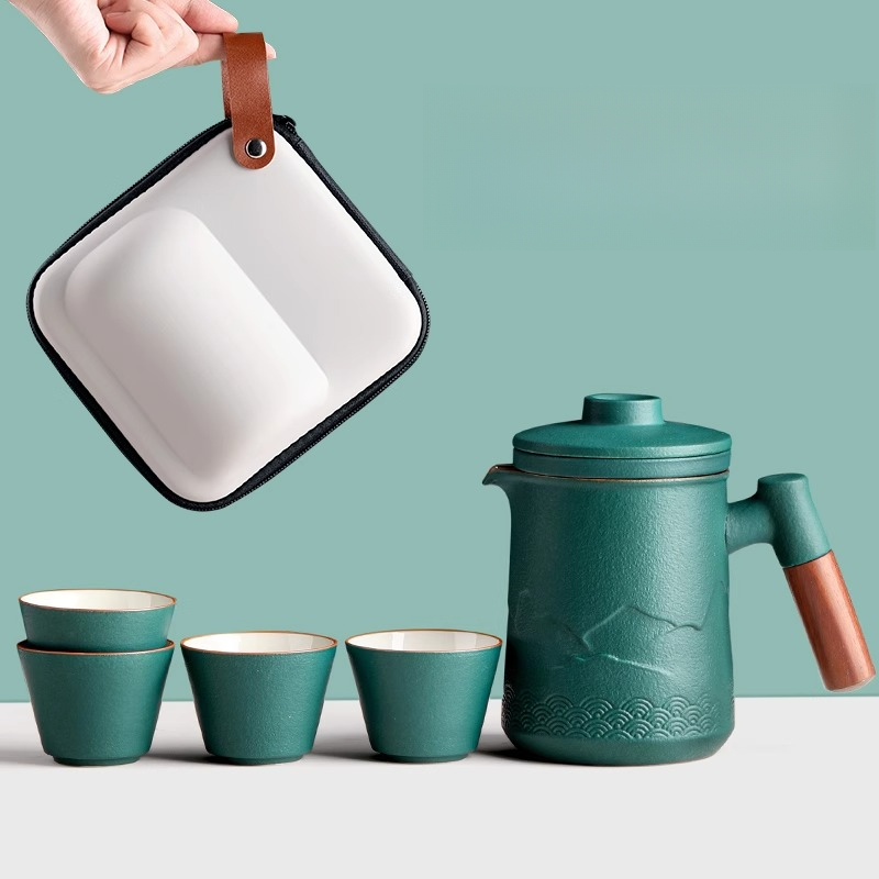 Portable Travel Tea Set One Po - Camping Cooking Utilities recension och pris