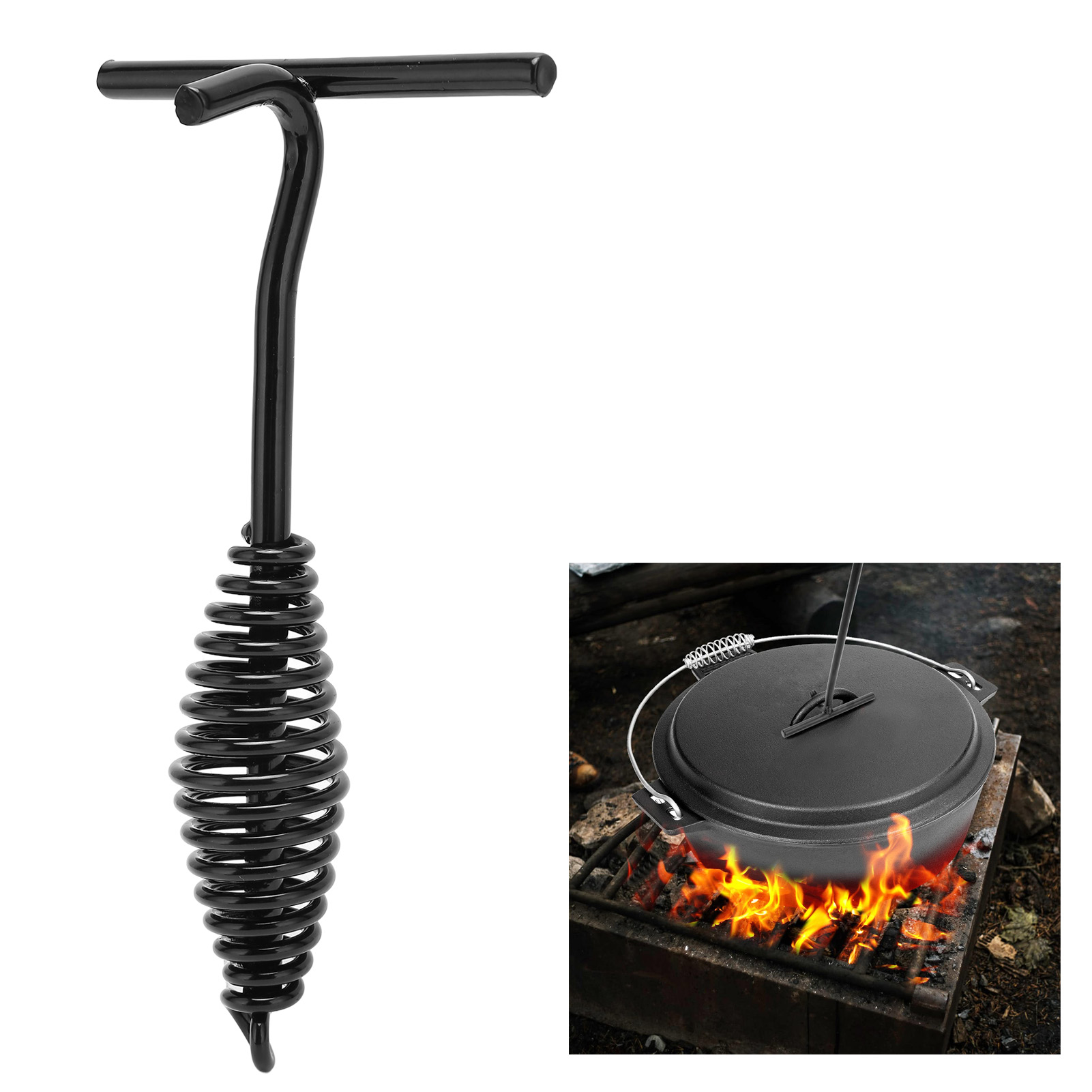 19.5cm Dutch Oven Lid Lifter C - Camp Dutch Oven Cast recension och pris