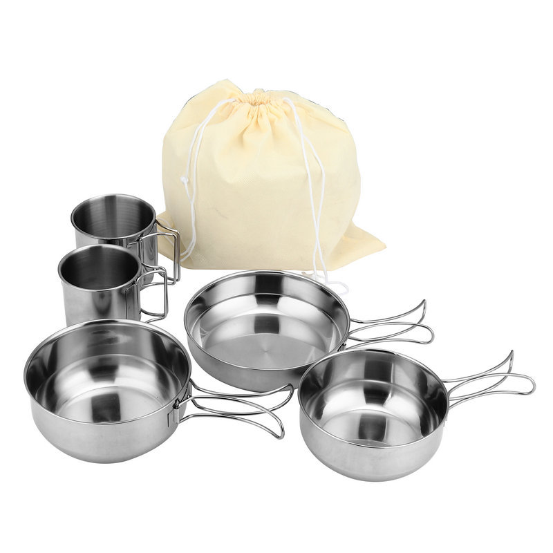 Foldable 5-piece Cups Kitchen  - Camping Cooking Ware Set recension och pris