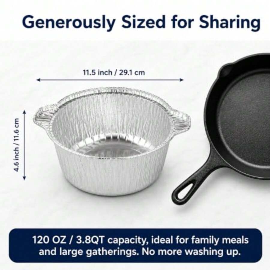 12 Pack Disposable Pot With Li - Camping Cooking Pack recension och pris