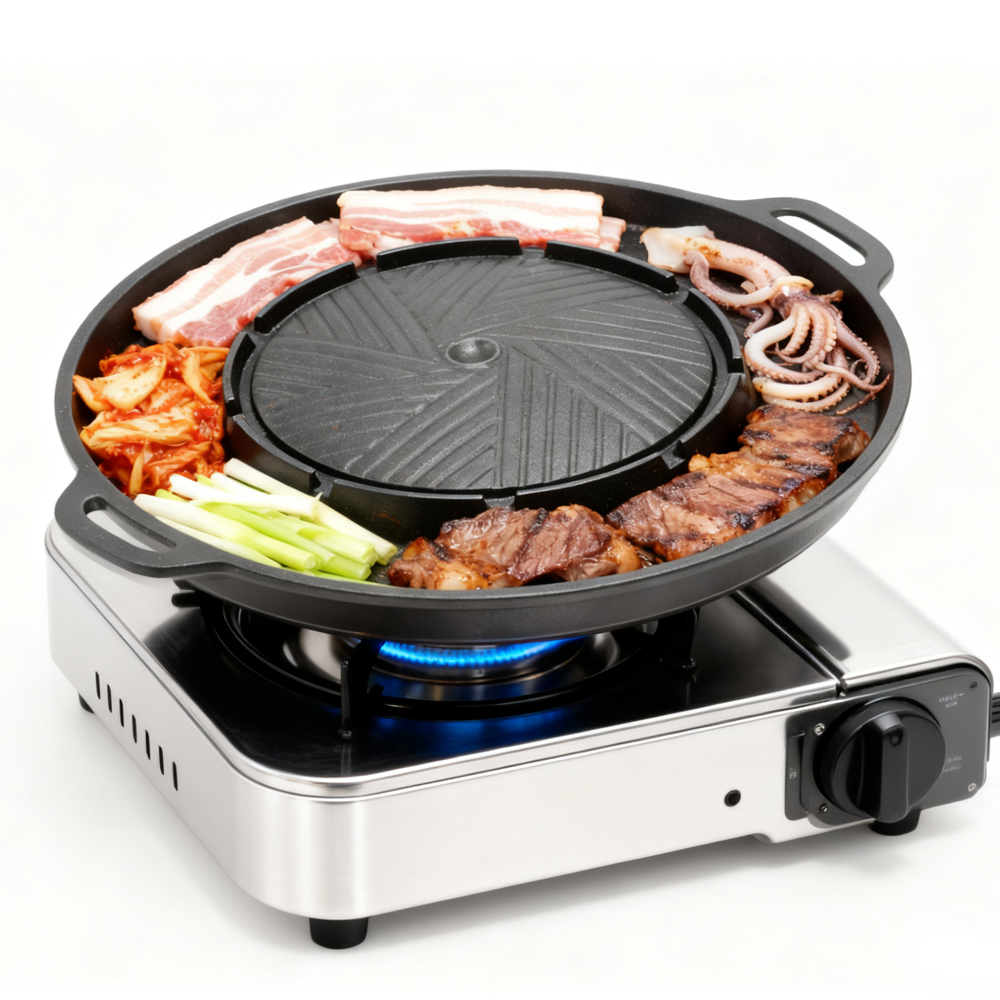 KOSUN Korean BBQ Grill Pan 2 i - Camping Cooking Grill recension och pris