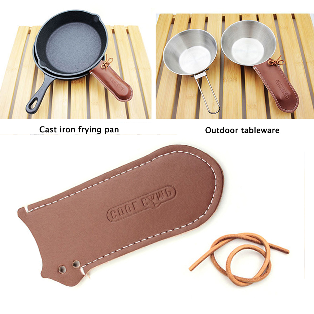 Cast Iron Frying Pan Handle Co - Camping Cooking Cover recension och pris