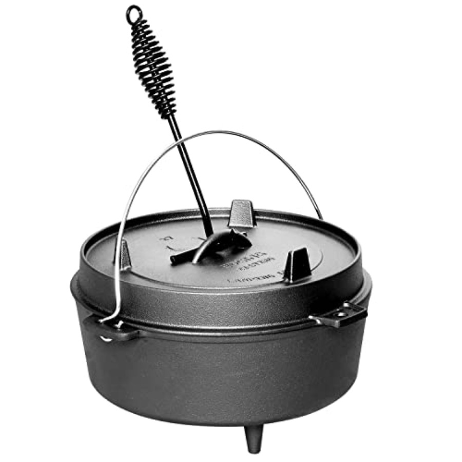 Pre-Seasoned Cast Iron Dutch O - Camp Dutch Oven Cast recension och pris