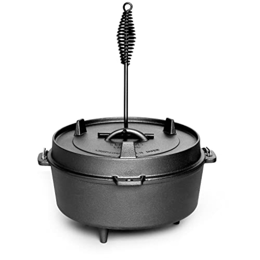 Pre-Seasoned Cast Iron Dutch O - Camp Dutch Oven Cast recension och pris