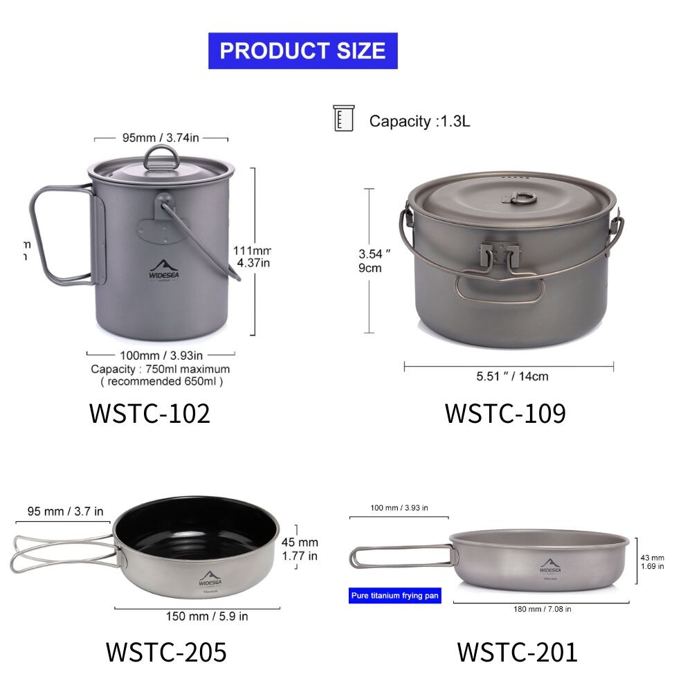Widesea Camping Tableware Tita - Camping Cooking Pack recension och pris