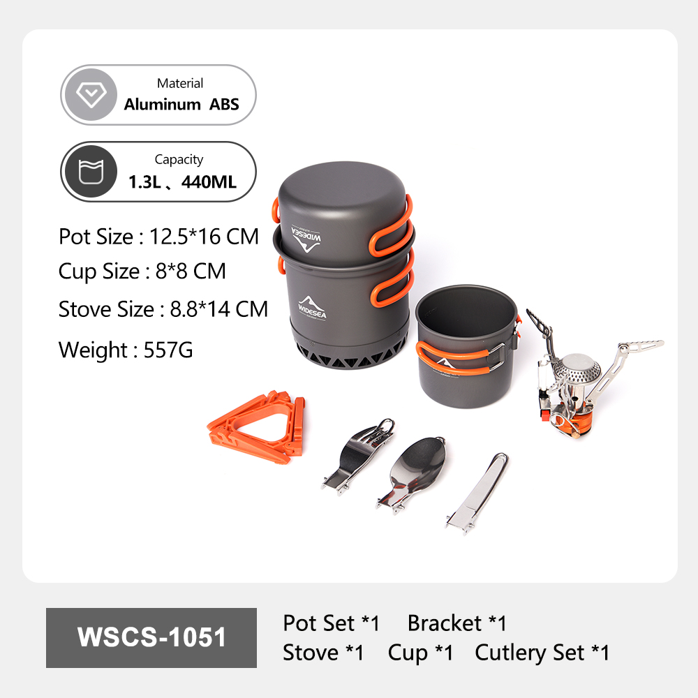 Widesea Portable Camping Cookw - Camping Cooking Ware Set recension och pris