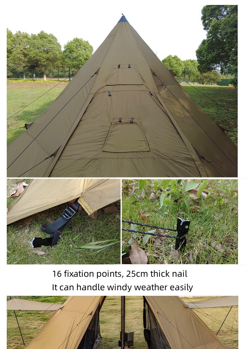 Camping Pyramid Tent With Snow - Camping Cooking Snow recension och pris