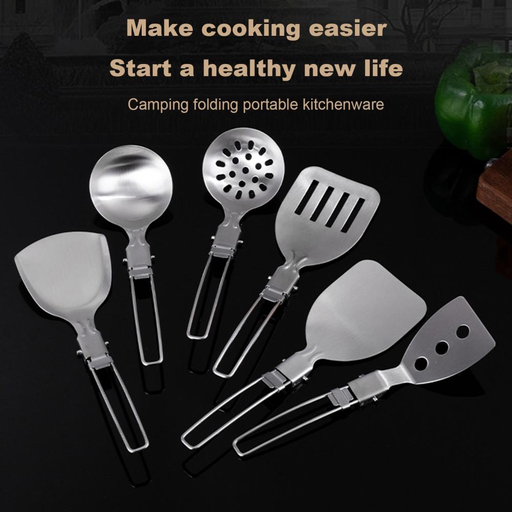 Stainless Steel Camping Spatul - Camping Cooking Set Non Stick recension och pris
