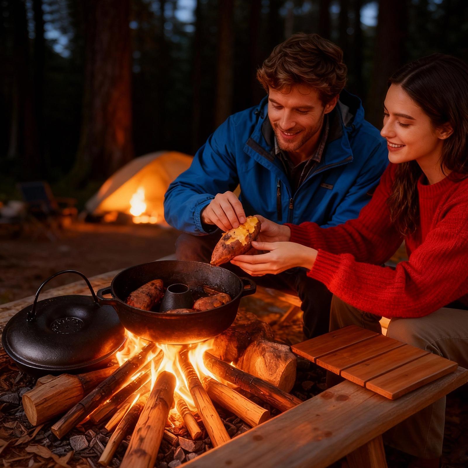 Cast Iron Cauldron For Cooking - Camp Dutch Oven Cast recension och pris