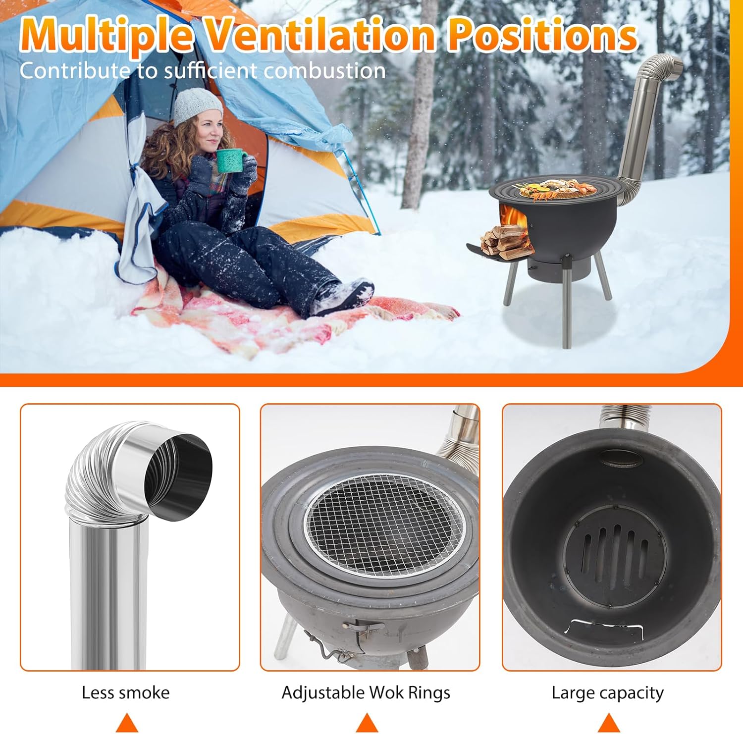 Portable Wood Burning Rocket S - Camping Cooking Stove recension och pris