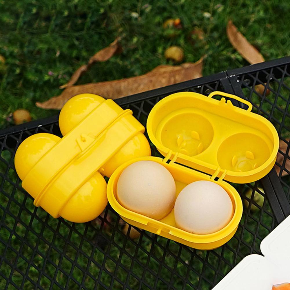2 Grid Egg Storage Box Contain - Camping Cooking Cover recension och pris