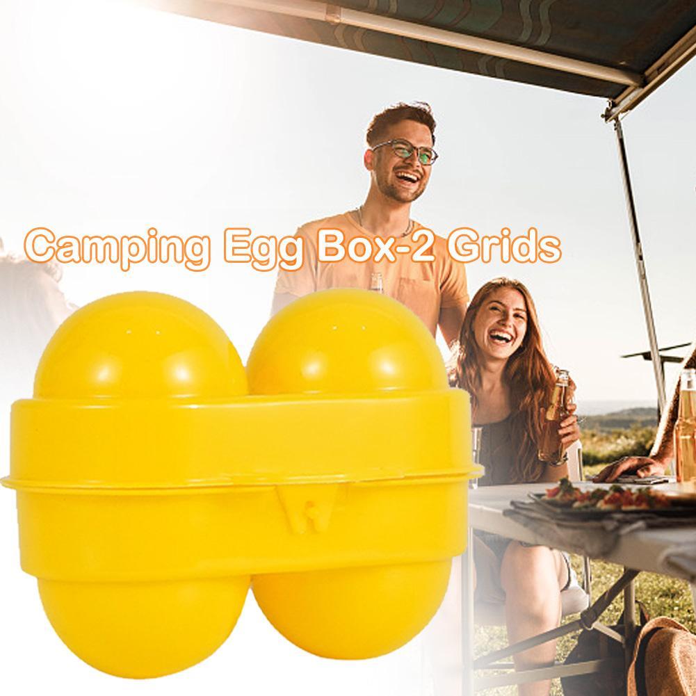 2 Grid Egg Storage Box Contain - Camping Cooking Cover recension och pris