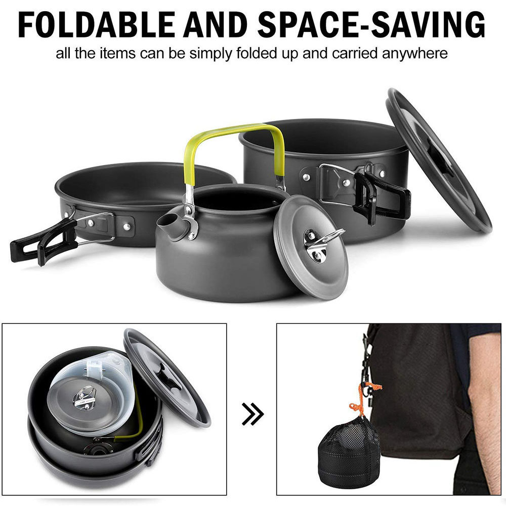 Camping Cookware Set Aluminum  - Camping Cooking Ware Set recension och pris