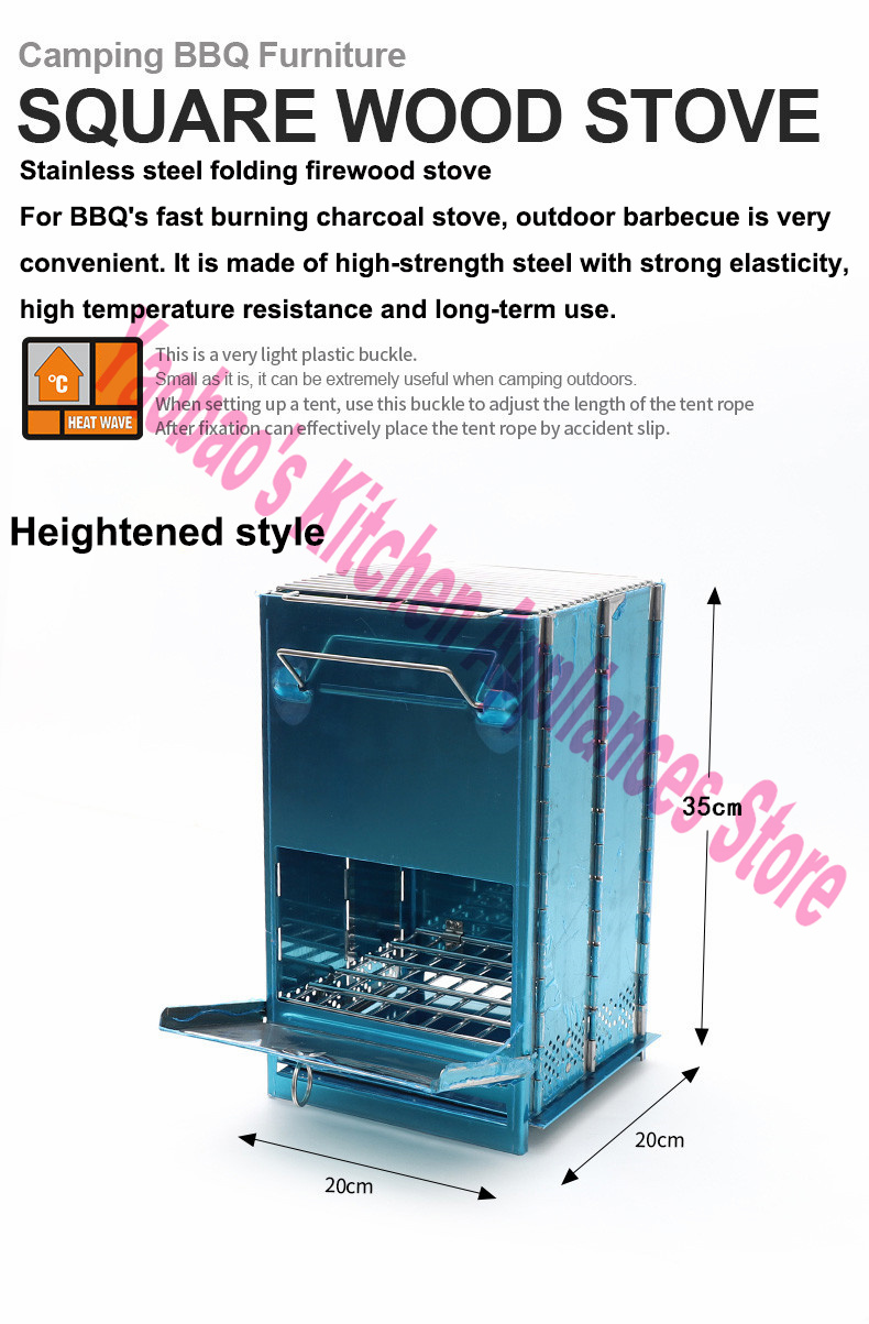 Wood Stove Outdoor Camping Equ - Camping Cooking Stove recension och pris