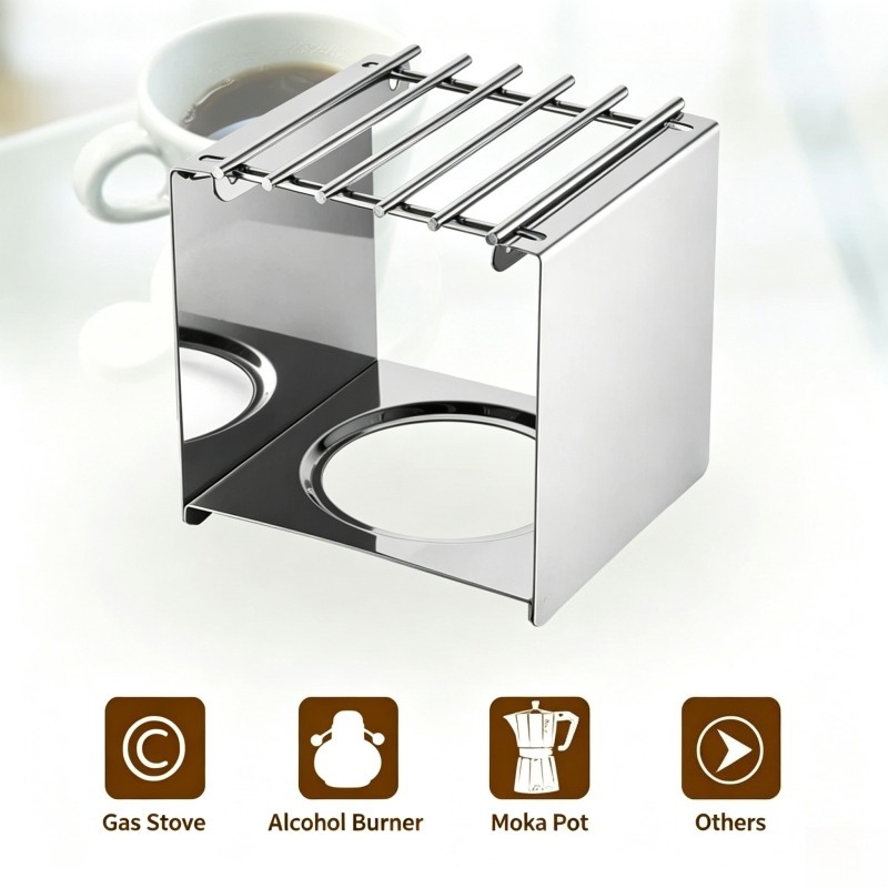 Stainless Steel Square Coffee  - Camping Cooking Utilities recension och pris