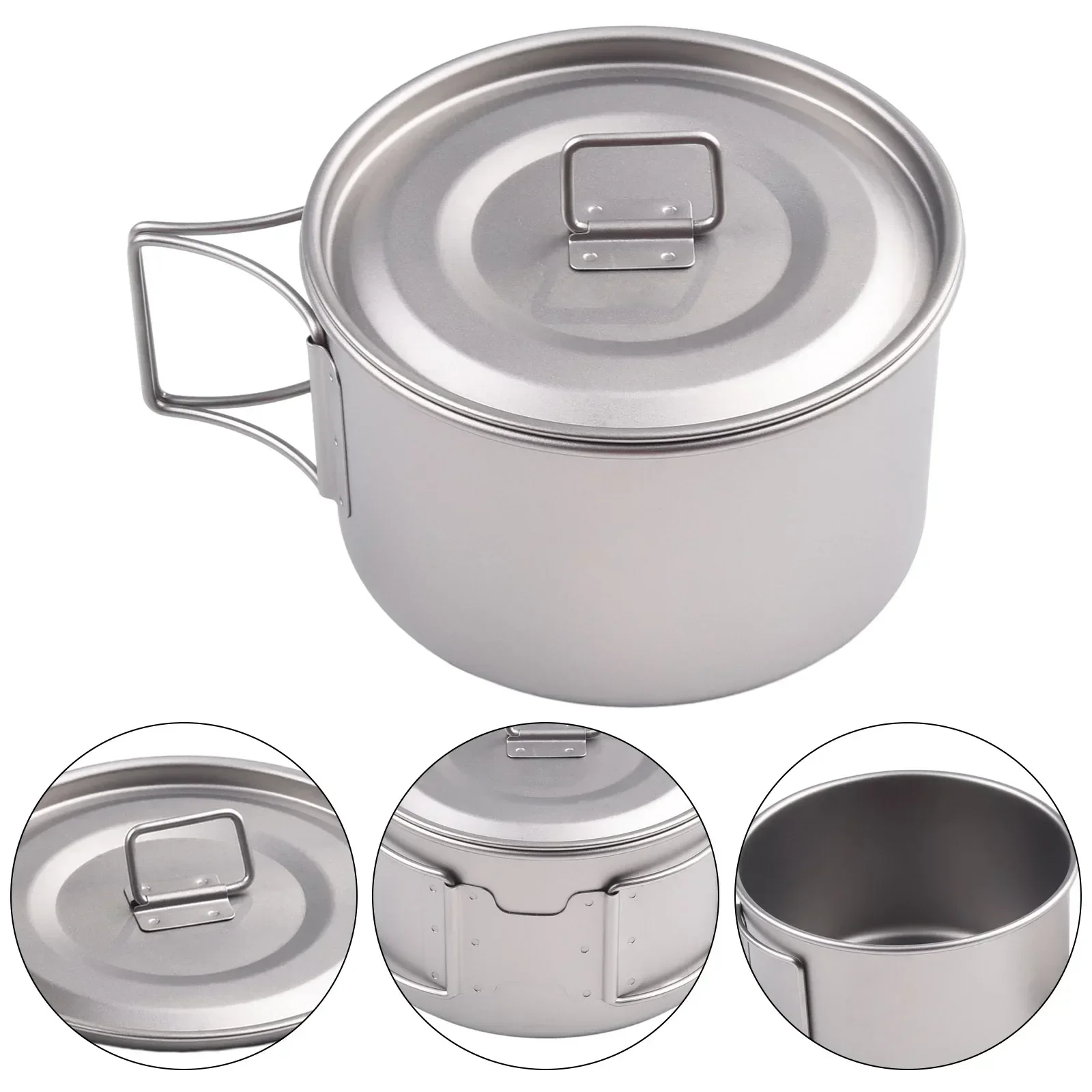 Titanium Bowl With Folding Han - Camping Cooking Cover recension och pris