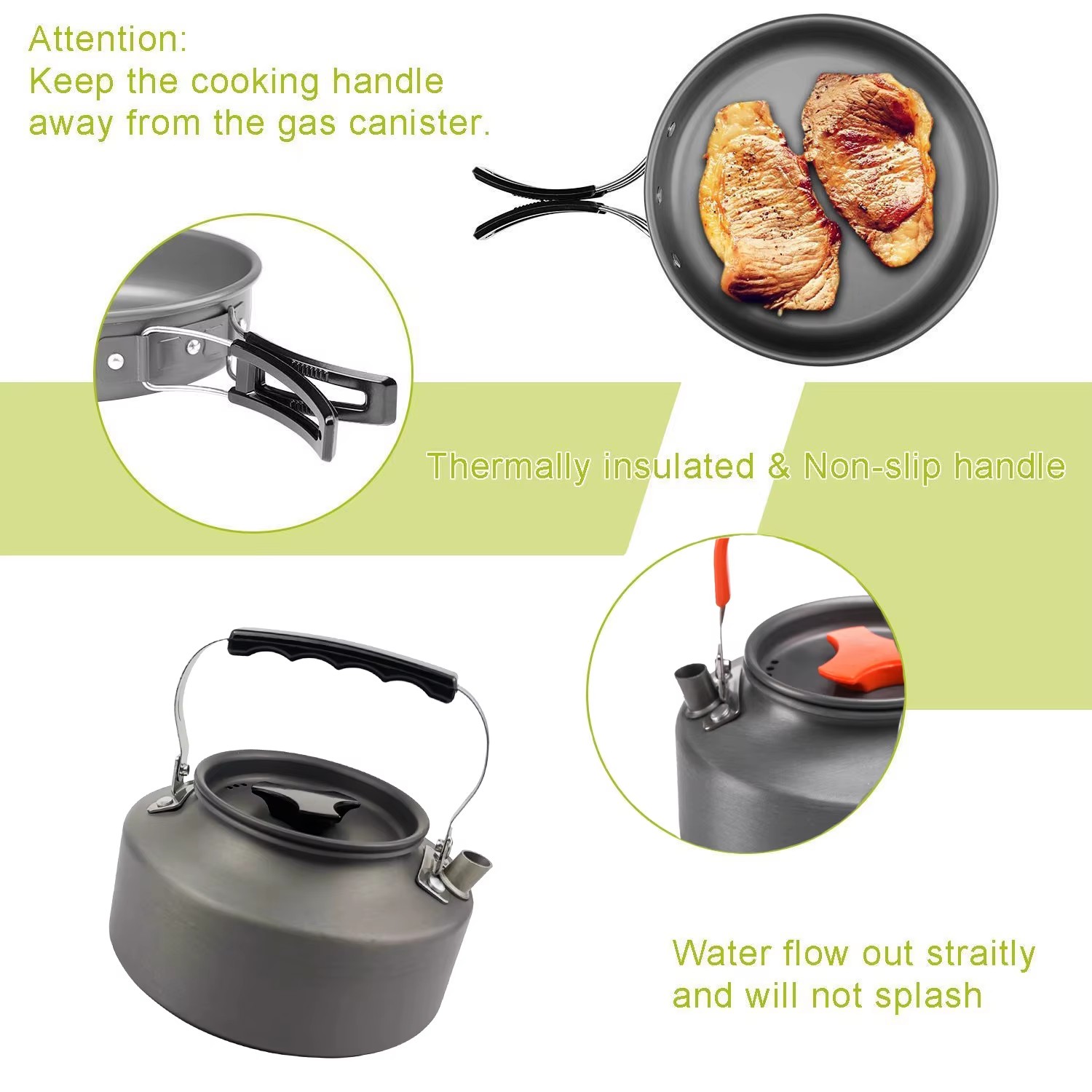 Camping Cooking Set Camping Co - Camping Cooking Set Non Stick recension och pris