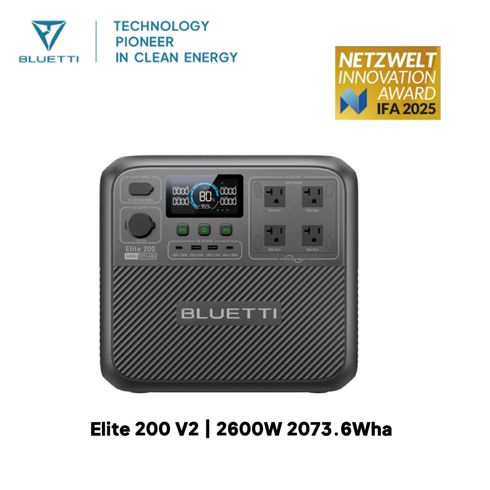 【Renew】BLUETTI Elite 200 V2 Po - Camping Cooking Stove recension och pris