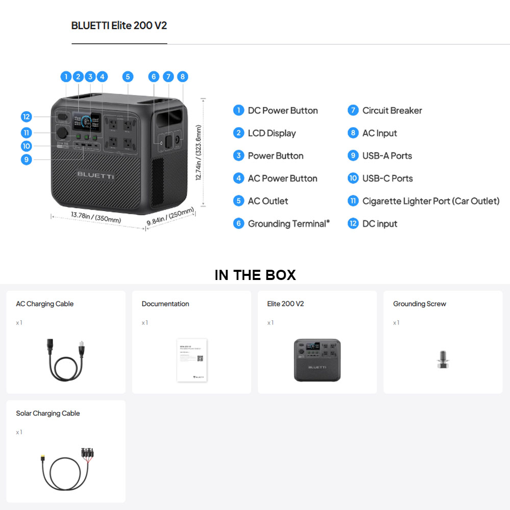 【Renew】BLUETTI Elite 200 V2 Po - Camping Cooking Stove recension och pris