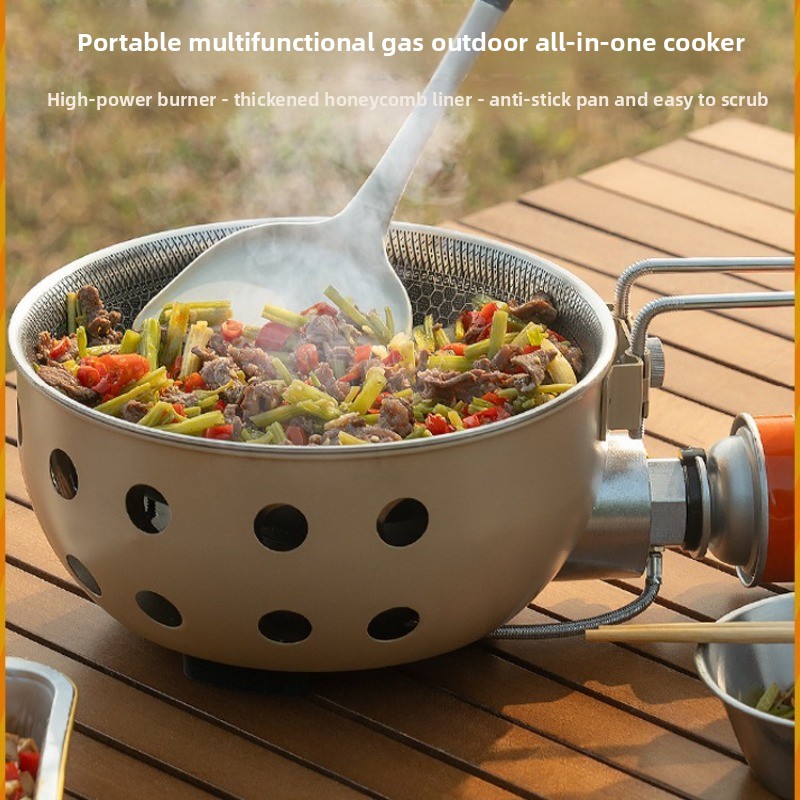 Portable Outdoor Butane Stove  - Camping Cooking Ware Set recension och pris