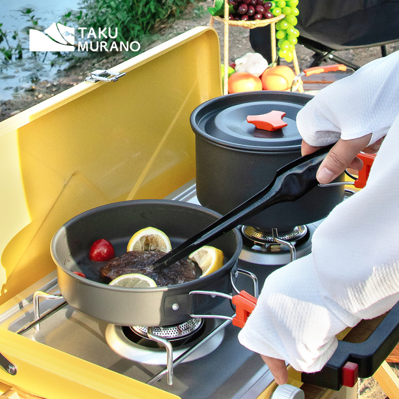 Camping Cookware Set Outdoor C - Camping Cooking Pack recension och pris