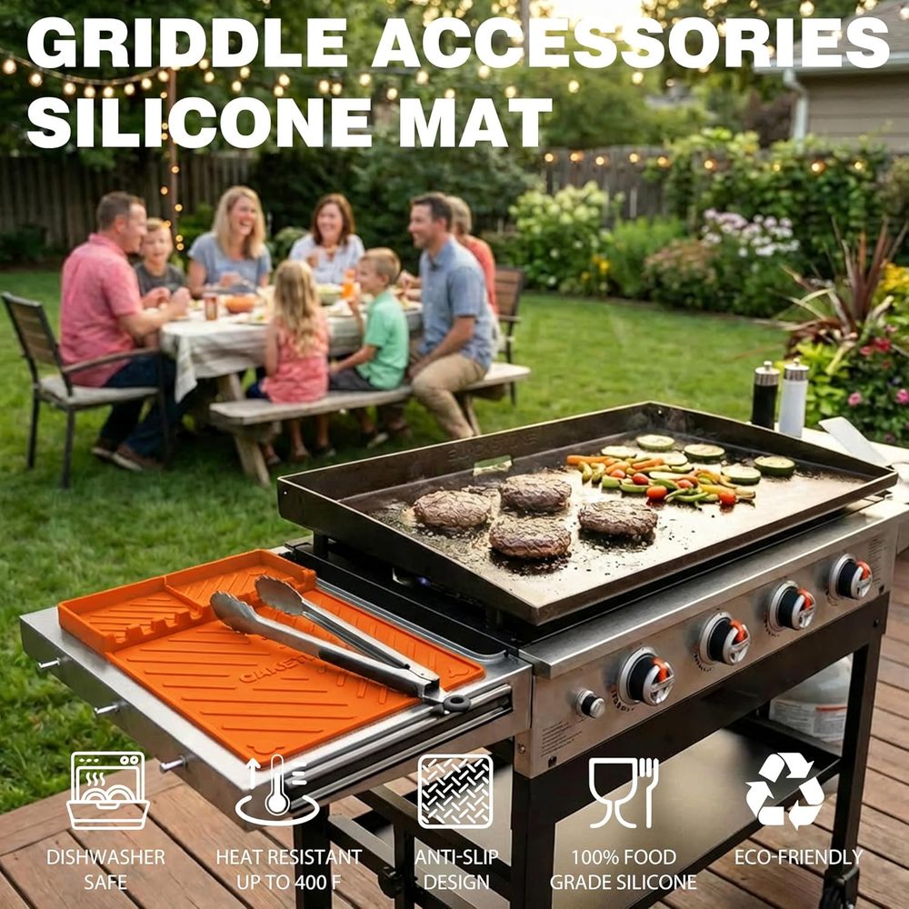 Silicone Grill Mats or Griddle - Camping Cooking Grill recension och pris