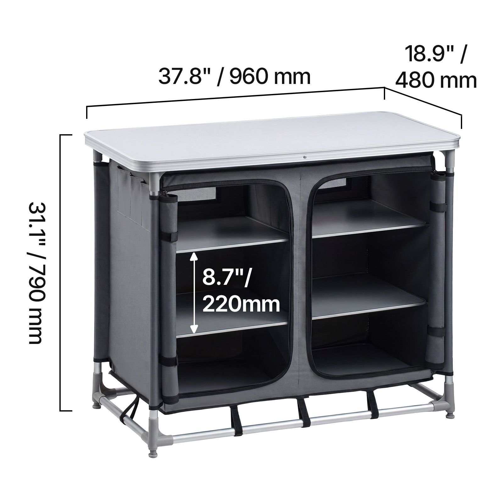 Camping Storage Cabinet, Outdo - Camping Cooking Set Compact recension och pris
