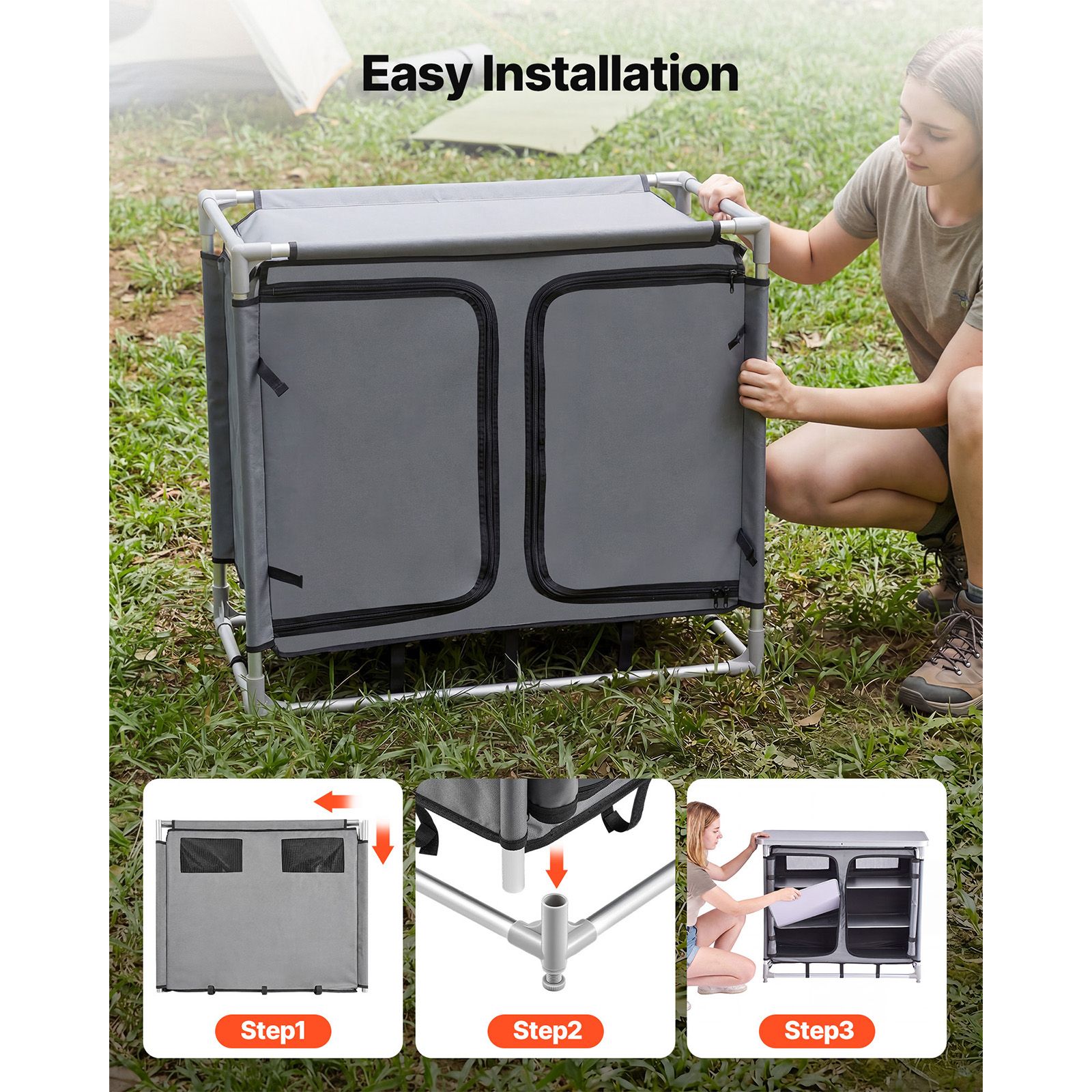 Camping Storage Cabinet, Outdo - Camping Cooking Set Compact recension och pris
