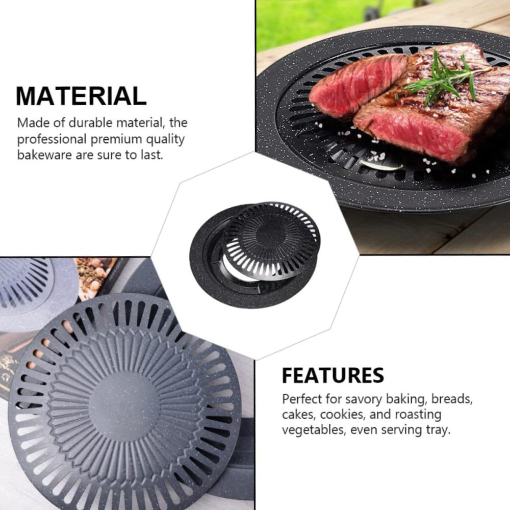 KOSUN Aluminum Grill Pan Round - Camping Cooking Vegetables recension och pris