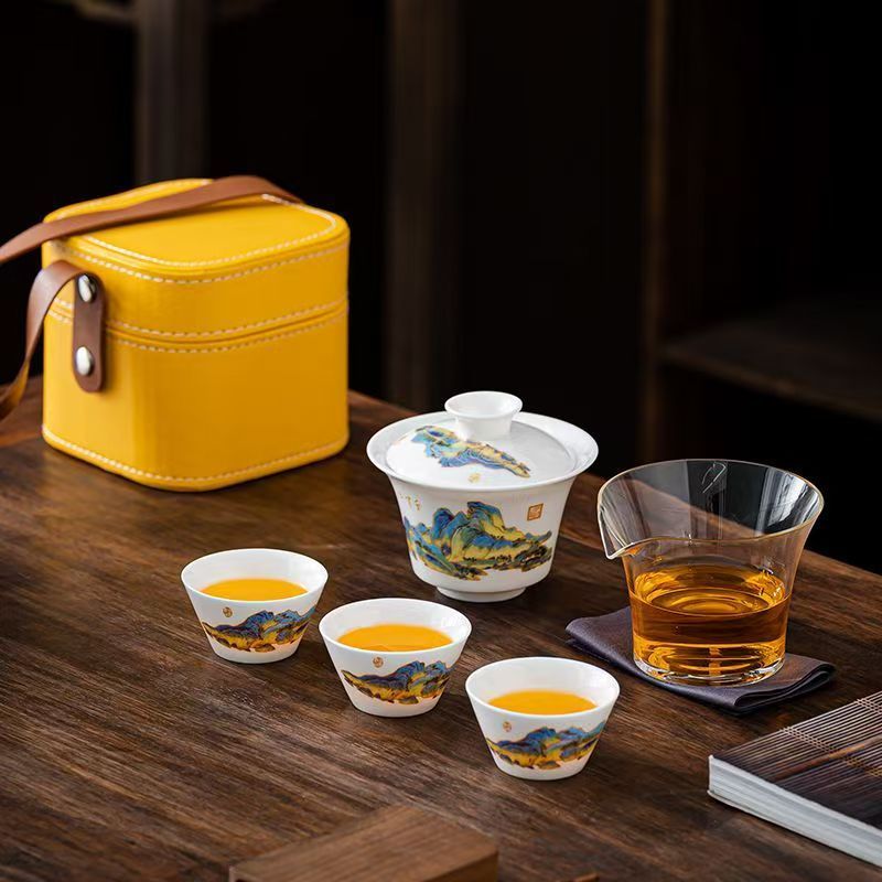 Travel Jade White Porcelain Te - Camping Cooking Tin recension och pris