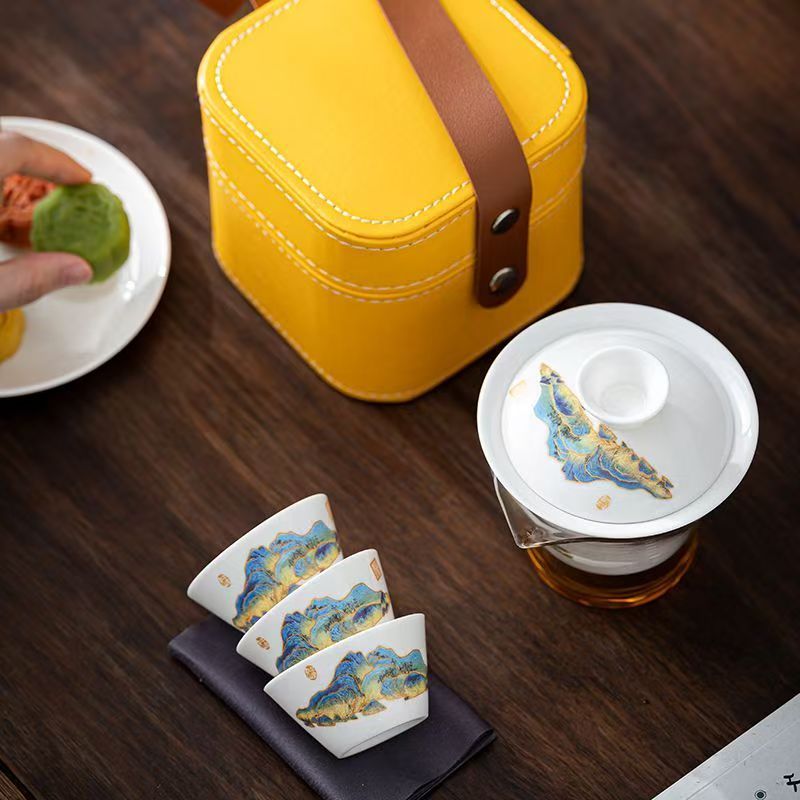 Travel Jade White Porcelain Te - Camping Cooking Tin recension och pris