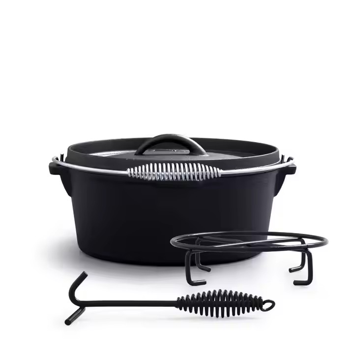 Cast Iron Dutch Pot Uncoated T - Camp Dutch Oven Cast recension och pris