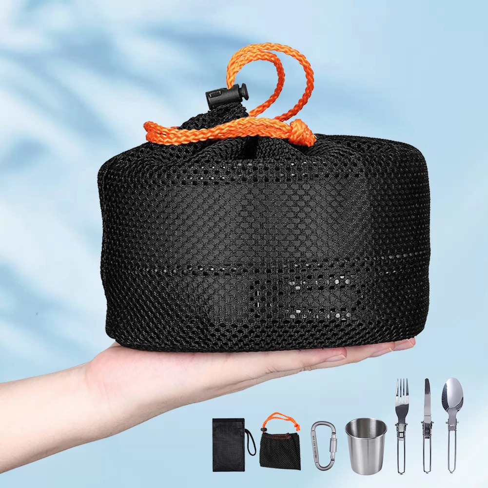 Camping Cookware Kit Kettle Po - Camping Cooking Set Compact recension och pris