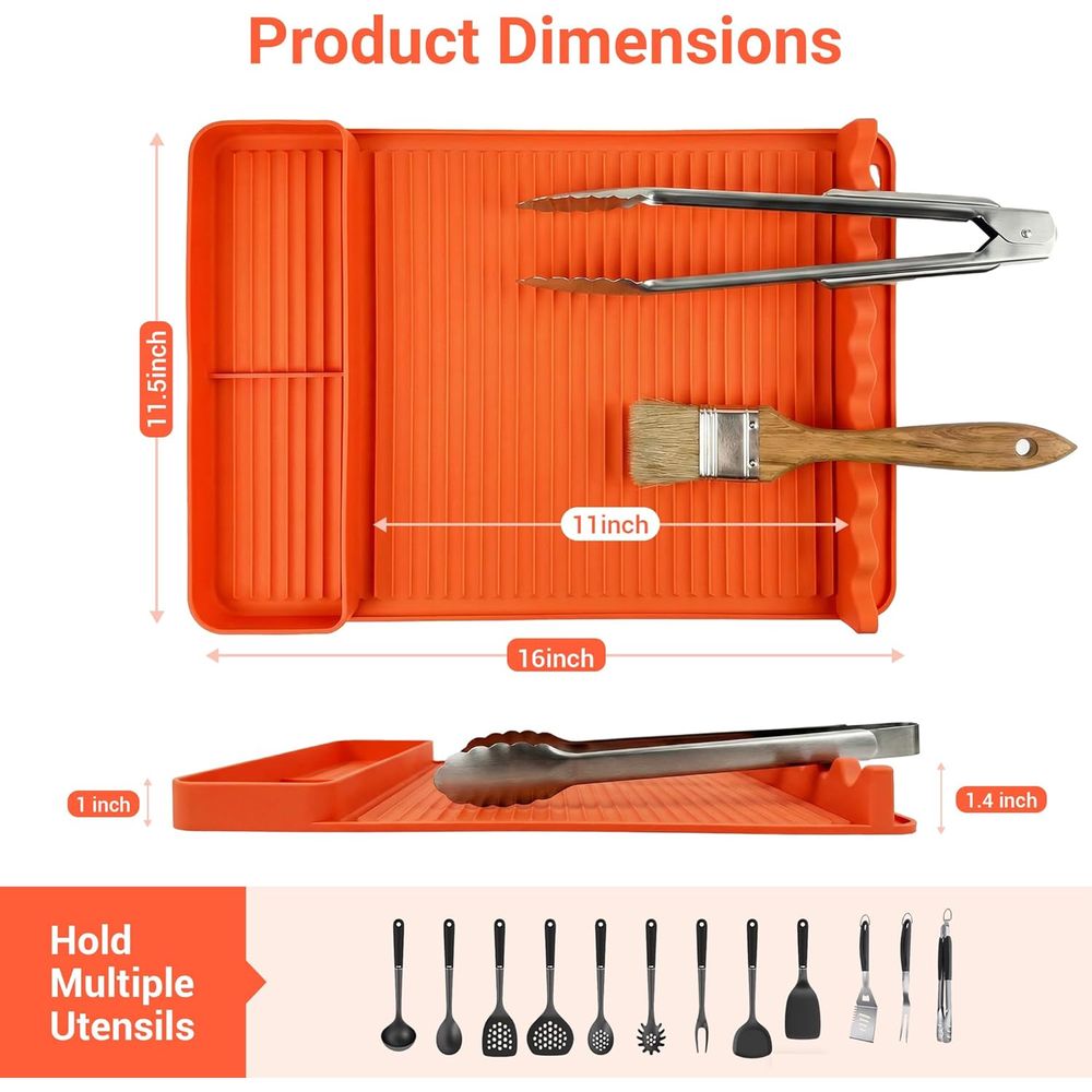 Heat Resistant Silicone Grill  - Camping Cooking Grill recension och pris