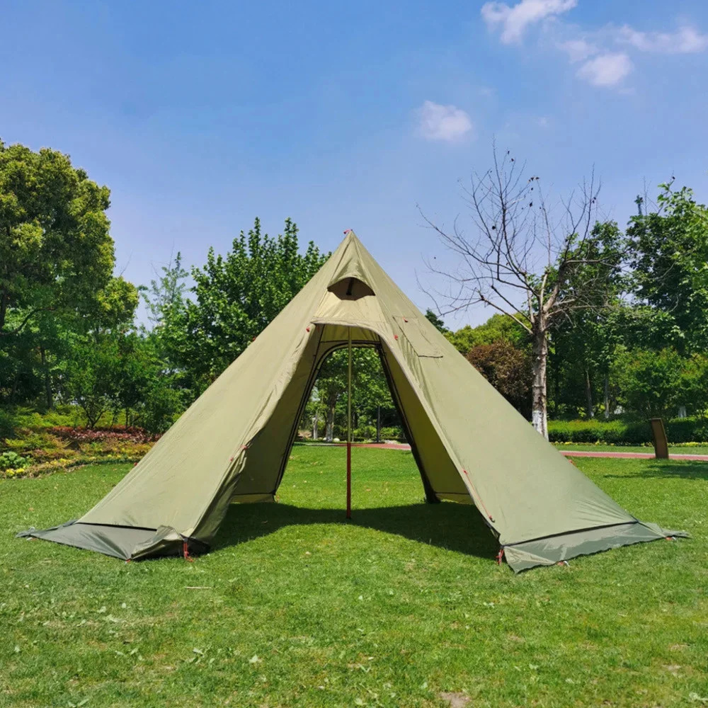 New Pyramid Tent With Snow Ski - Camping Cooking Snow recension och pris